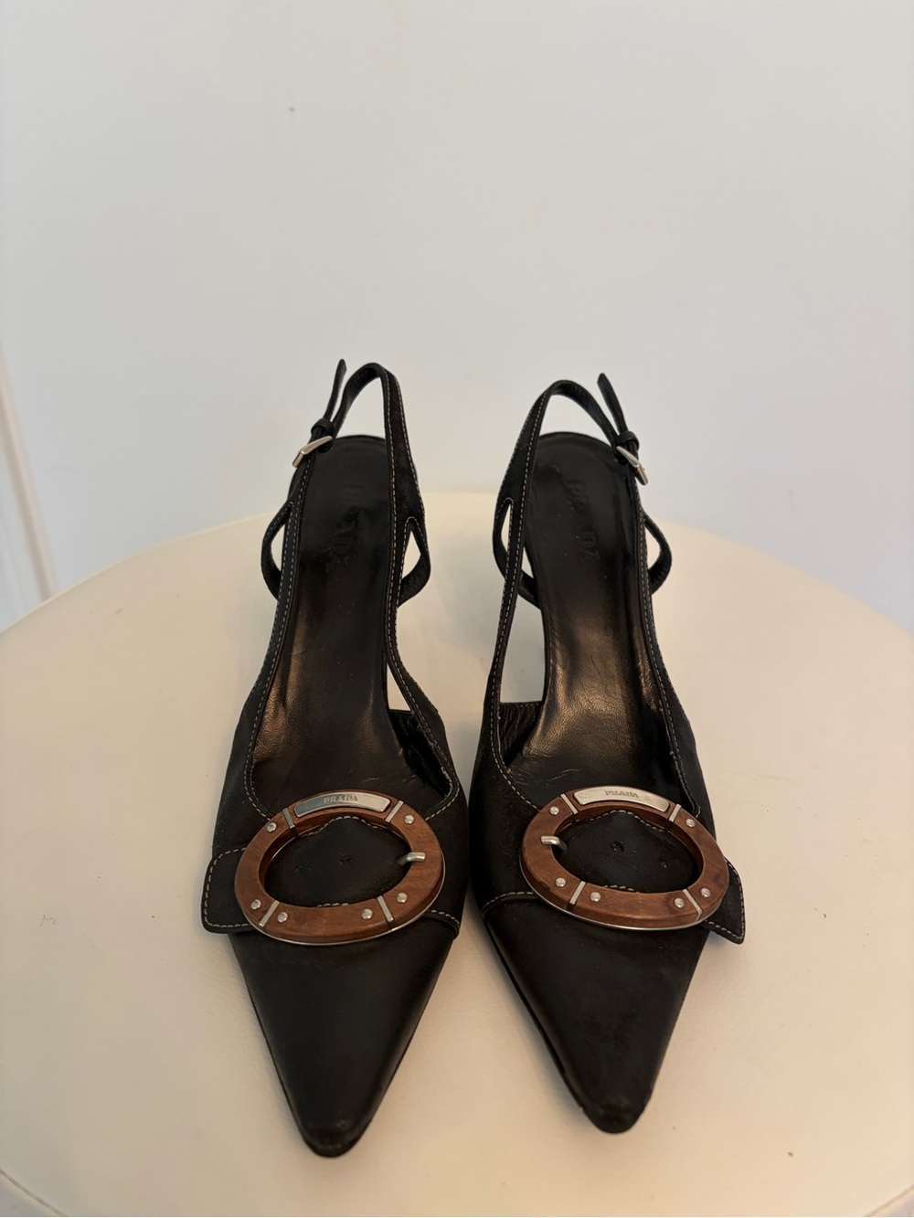 Prada Black Pointed Toe Women’s Heels